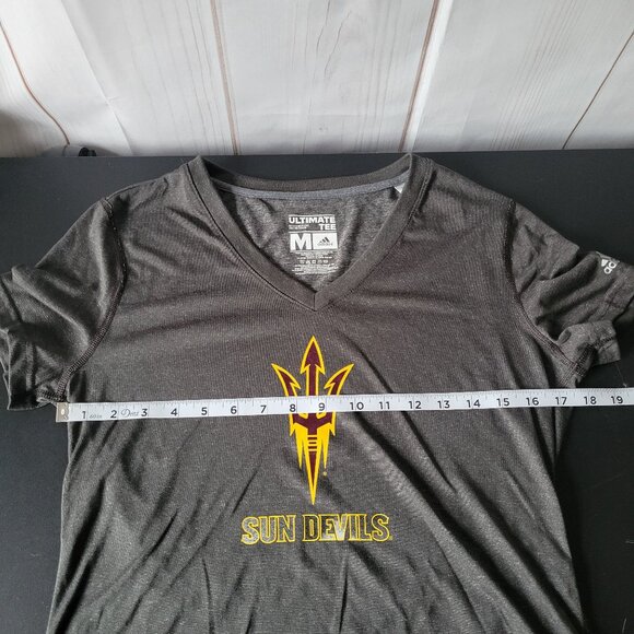Adidas Arizona Sun Devils Ultimate Tee, Women’s M, Heather Grey, T-shirt, NWOT - Picture 7 of 8